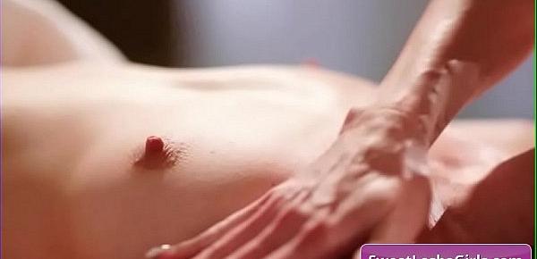  Amazing lesbian babes Brandi Love, Lyra Law enjoy sensual sex massage for intense orgasms